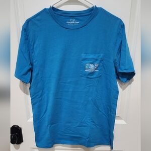 Vineyard Vines Men's Vibrant Blue Pocket Tee